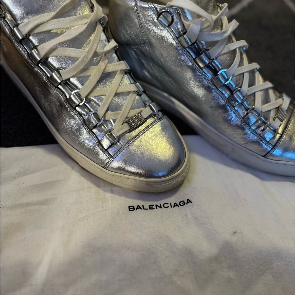 Balenciaga Silver Sneakers